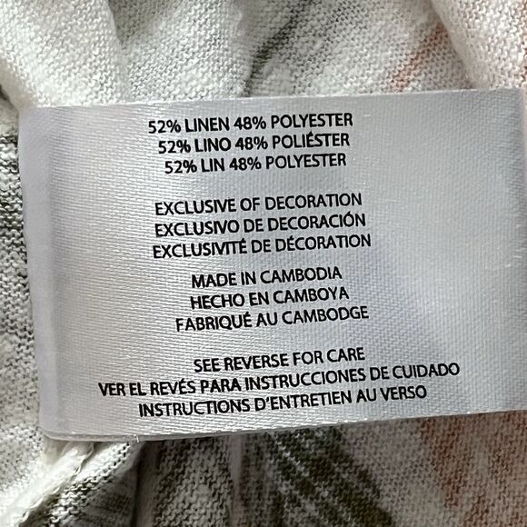 NWT Orvis Linen Blend Womens Sz 2X XX-Large Top Fern Plant Boho Cottagecore - Picture 4 of 5